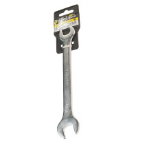 Ключ рожковый 14x17мм ER-51417 (Chrome vanadium) на держателе PRO ЭВРИКА 1/10/100