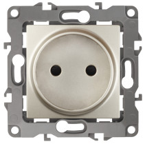 Розетка ЭРА Серия 12 12-2105-04 2P 16A-250В IP20 шампань