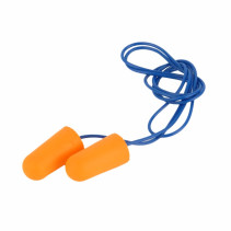 SMART Anti-noise Earbuds with Drawstring, disposable, yellow, 100 pairs