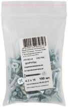 Galvanized, pointed screws DIN7982 4,2 x 16 (packing 100 pcs)
