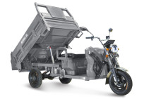 Грузовой электрический трицикл Rutrike D5 1700 гидравлика (60V1200W), серый