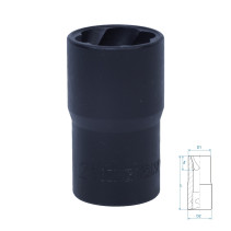 Head for damaged fasteners 1/2", 21 mm KING TONY 9TD403-21M