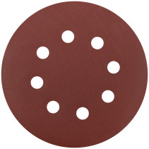 Круги шлифовальные с отверстиями (липучка), алюминий-оксидные, 125 мм, 5 шт. Р 400