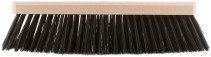 Wooden oval floor brush (paving), 6-row, 275 mm