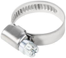 Хомут обжимной накатной, ширина 9 мм, нерж.сталь 16-27 мм