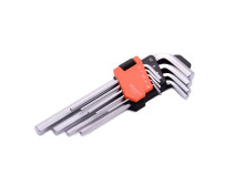 Набор ключей имбусовых шестигранных HEX, 18 см., CrV, 9 шт.// HARDEN