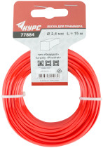 Fishing line for garden trimmers "Square" 2,4 mm x 15 m