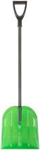 Snow shovel, polycarbonate, aluminum handle, small 340x385x1350 mm