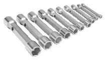 Set of end tubular keys 6 - 26 mm, 10 pcs