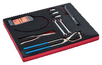 Fit&Go Набор инструментов для работы с тормозной системой в ложементе, 9 предметов