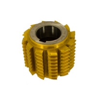 Worm milling cutter for spline shafts M1,25 A P6M5 2520-0669 30gr. (1gr.30 min.) 50x40x22 mm wear-resistant coating type 1 GOST 6637-80 Beltools