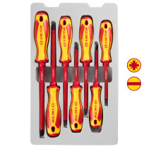 Screwdriver set, dielectric, 7 pieces KING TONY 30607MR