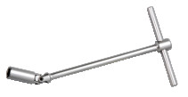 Ключ свечной Т-образный с шарниром, 21 мм