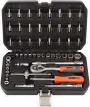 Set of socket heads 52pr. 1/4 DR BERIL