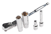 A set of magnetic end heads for spark plugs (ratchet,extension cord,head 16mm,21mm) JTC