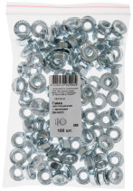 Гайка шестигранная с фланцем (DIN 6923) М8 (фасовка 100 шт)