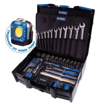 112-piece tool kit, universal, plastic box KING TONY 9052-002MRV02