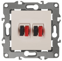 Розетка ЭРА Серия 12 12-3112-02 аудио двойная IP20 слоновая кость