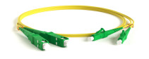 FC-D2-9-LC/AR-SC/AR-H-1.5M-LSZH-YL Patch cord fiber optic (cord) SM 9/125 (OS2), LC/APC-SC/APC, 2.0 mm, duplex, LSZH, 1.5 m