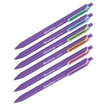 Ручка шариковая автоматическая Berlingo "Envy" синяя, 0,7 мм, корпус ассорти