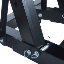 Кран подкатной ER-21314 для снятия двигателя, грузоподъемность 2т подъем 2380мм складной (в 2-х коробках) ЭВРИКА /1 NEW