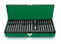 Bit set with 3/8" and 1/2" adapters, Torx, Spline, Hex, 40 pieces TOPTUL GAAD4002