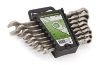 Набор ключей комбинированных трещоточных шарнирных 8 шт. (8,10,12,13,14,15,17,19 мм) пластик. холдер