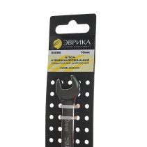 Ключ комбинированный 10мм ER-61010H трещоточный шарнирный (на держателе) ЭВРИКА /1/10/240