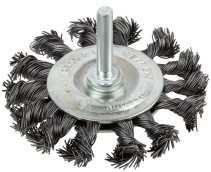 Straight disc corkscrew, with stud, 75 mm twisted steel wire