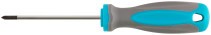 Screwdriver, CrV steel, rubberized handle PH0 x 75 mm