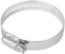 Хомут обжимной просечной, ширина 12,7 мм, нерж.сталь 40-64 мм