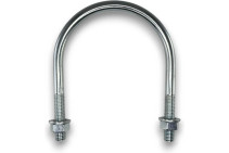 Керн Комплект хомут U образный гост 24137-80 м12х90 + 2 гайки + 2шайбы. Оцинкованный. 5 комплектов RKU00120902005