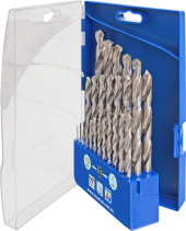 Набор сверл по металлу ПРАКТИКА "Профи" 25 шт. 1-13 мм, шаг 0,5 мм, ПРО кассета (640-315)