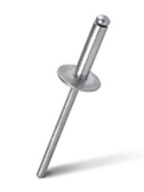 Заклепка вытяжная открытая MESSER алюминий/сталь AlMg 1,5% St Увеличенный бортик. 4,8Х12Х14 мм (упаковка 50 шт.)