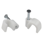 Plastic bracket ERA NO-225-275 fixing round 5 mm white (10 pcs/pack)