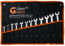 Набор комбинированных ключей с трещоткой 8-19 мм