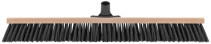 Wooden inclined floor brush "Metro", plastic tool at an angle, 5-row, 600x45 mm