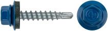 Шурупы кровельные со сверлом 4.8 х 28 синий, RAL 5005 (фасовка 250 шт.)