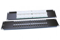 PP3-19-32- 8P8C-C5E-110D Patch Panel 19", 2U, 32 RJ-45 ports, Category 5e, Dual IDC, ROHS, Color Black