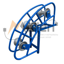 RCU 3-120A angular cable guide roller, aluminum coils (cable diameter up to 120 mm, roller load up to 200 kg) MALIEN