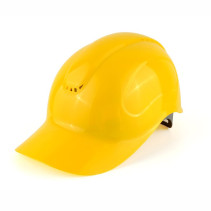 Absolute yellow protective helmet, chin strap with 4-point fastening, 20 pcs.