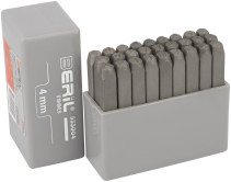 A set of Latin letter stamps 4mm (steel) BERIL