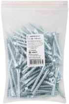 Furniture screeds (confirmat) with a hexagon head, galvanized 7 x 50 (packing 100 pcs)