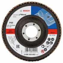 Petal grinding circle X431, Standard for Metal 115 mm, 22.23 mm, 60, 2608603653