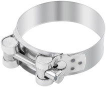 Хомут обжимной силовой шарнирный, нерж.сталь 64-67 мм