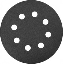Шлифкруги Ф125 мм, К80, на липучей основе с отверстиями, 5 штук, для камня