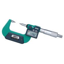 Digital micrometer with point measuring surfaces of 0-25 mm (0.001 mm)