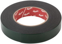 Лента монтажная клейкая на вспененной основе, черная 25 мм х 10 м