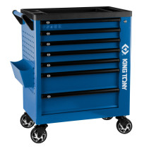 Tool trolley, 7 drawers, "PROFESSIONAL", blue KING TONY 87G38-7B-B