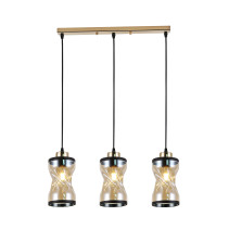 Светильник подвесной (подвес) Rivoli Monique 9105-203 3 * Е27 60 Вт модерн потолочный